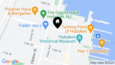 Map of 205 14TH ST Unit: 1R, Hoboken NJ, 07030
