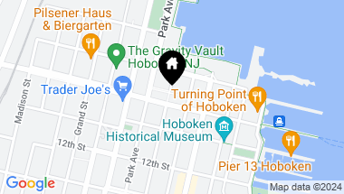 Map of 1425 GARDEN ST Unit: PH 602, Hoboken NJ, 07030