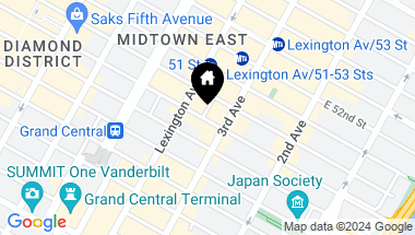 Map of 155 East 49th Street Unit: 8-F, New York City NY, 10017