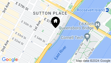 Map of 1 Sutton Place South Unit: 6A, New York City NY, 10022