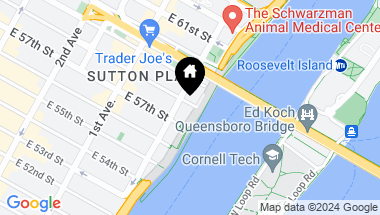 Map of 6 Sutton Square, New York City NY, 10022