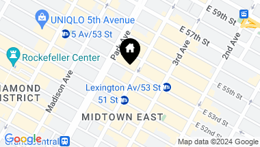Map of 100 E 53rd Street # 40A, New York NY, 10022