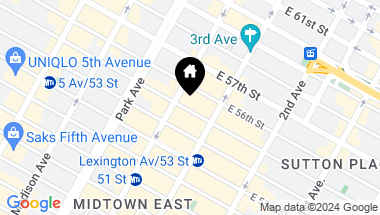 Map of 141 East 55th Street Unit: 8A, New York City NY, 10022