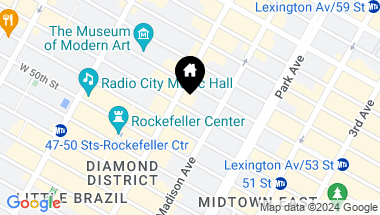 Map of 3 E 52nd Street, New York NY, 10022