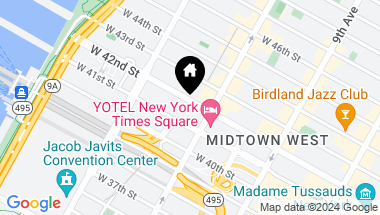 Map of 510 W 42nd Street Unit: 0, New York City NY, 10036