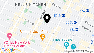 Map of 326 West 47th Street Unit: 1B, New York City NY, 10036