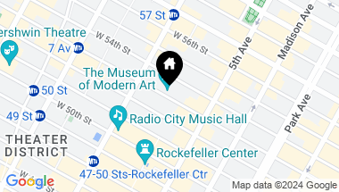 Map of 15 West 53rd Street Unit: 42C, New York City NY, 10019