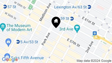 Map of 117 East 57th Street Unit: 43CD, New York City NY, 10022