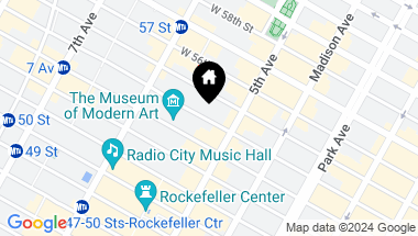 Map of 9 West 54th Street, New York City NY, 10019