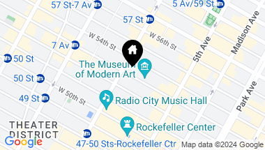 Map of 53 West 53rd Street Unit: 48A, New York City NY, 10019