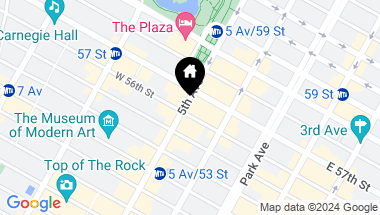 Map of 721 Fifth Avenue Unit: 32FG, New York City NY, 10022