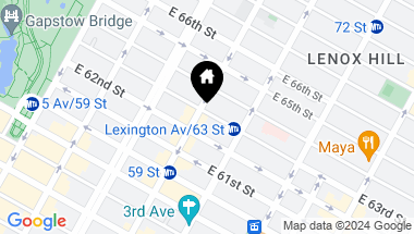 Map of 140 E 63rd Street Unit: PH3, New York City NY, 10065