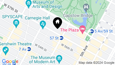 Map of 111 West 57th Street Unit: 50, New York City NY, 10019