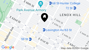 Map of 182 East 64th Street, New York City NY, 10065