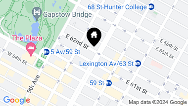 Map of 550 Park Avenue Unit: 17E, New York City NY, 10065