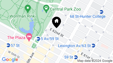 Map of 21 East 62nd Street, New York City NY, 10065