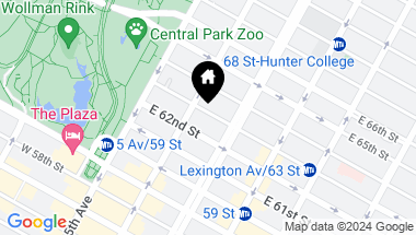 Map of 36 East 63rd Street, New York City NY, 10065