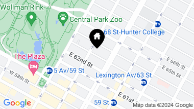 Map of 29 East 63rd Street, New York City NY, 10065
