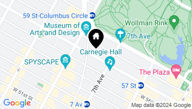 Map of 217 West 57th Street Unit: 63E, New York City NY, 10019
