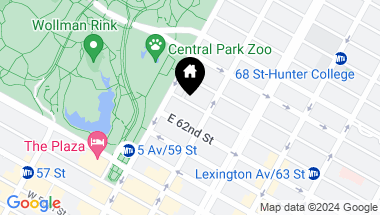Map of 12 East 63rd Street, New York City NY, 10065