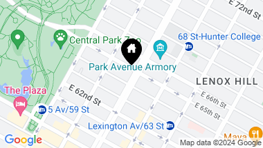 Map of 610 Park Avenue Unit: PH16E, New York City NY, 10065