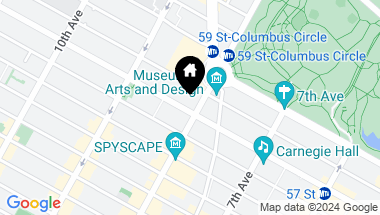 Map of 301 W 57th Street Unit: 51A, New York City NY, 10019