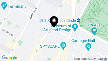 Map of 350 West 57th Street Unit: 7E, New York City NY, 10019