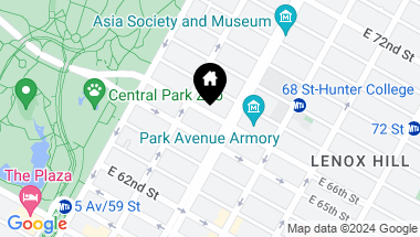 Map of 60 East 66th Street, New York City NY, 10065