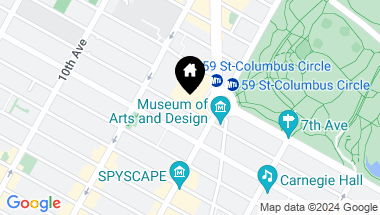 Map of 25 Columbus Circle Unit: 75CE, New York City NY, 10019