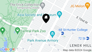 Map of 36 East 68th Street, New York City NY, 10065