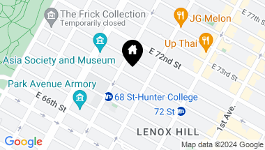 Map of 163 East 70th Street, New York City NY, 10021