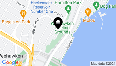 Map of 1-11 Hamilton Avenue, Weehawken NJ, 07086