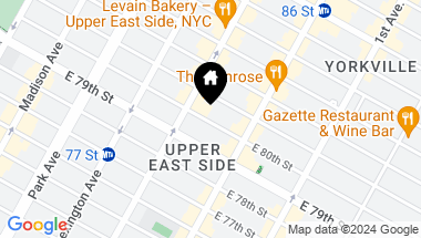 Map of 215 East 80th Street Unit: 6H, New York City NY, 10075