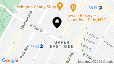 Map of 170 East 80th Street, New York City NY, 10075
