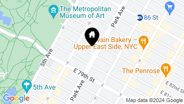 Map of 940 Park Avenue Unit: 11A, New York City NY, 10028