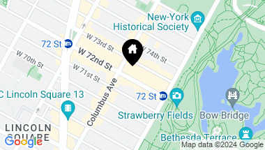 Map of 41 West 72nd Street Unit: 7-H, New York City NY, 10023