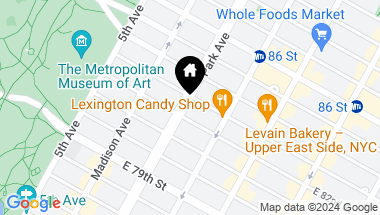 Map of 969 Park Avenue Unit: 12E, New York City NY, 10028
