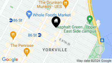 Map of 360 E 88th Street Unit: 11EF, New York City NY, 10128