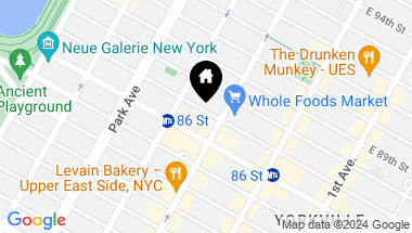 Map of 170 E 87th Street Unit: E18A, New York City NY, 10128