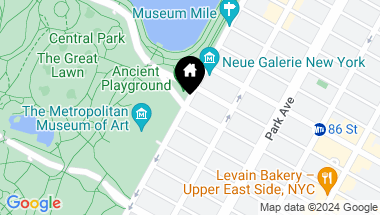Map of 1030 Fifth Avenue Unit: 2W, New York City NY, 10028