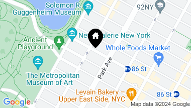 Map of 60 East 86th Street Unit: T/H, New York City NY, 10028