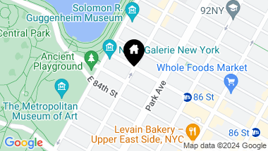Map of 1165 Madison Avenue Unit: PH-D, New York City NY, 10028