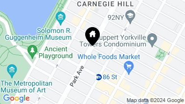 Map of 1075 Park Avenue Unit: 14A, New York City NY, 10128