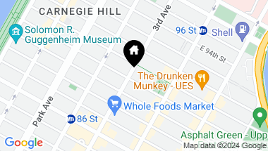 Map of 1601 3rd Avenue Unit: 28H, New York City NY, 10128