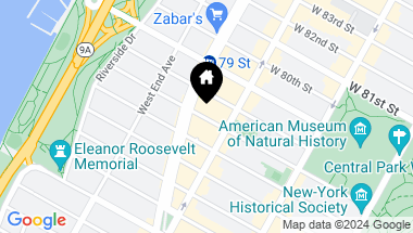 Map of 221 W 77th Street # 10E, New York NY, 10024
