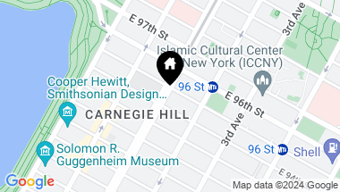 Map of 1211 Park Avenue, New York City NY, 10128
