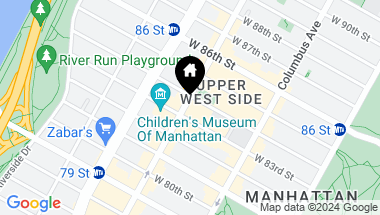 Map of 489 Amsterdam Avenue Unit: 3S, New York City NY, 10024