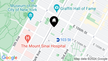 Map of 1399 Park Avenue Unit: 16B, New York City NY, 10029