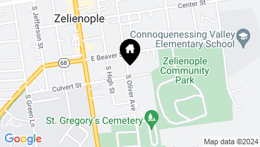 Map of 320 S Oliver Ave, Zelienople Boro PA, 16063