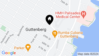 Map of 67 71ST ST, Guttenberg NJ, 07093
